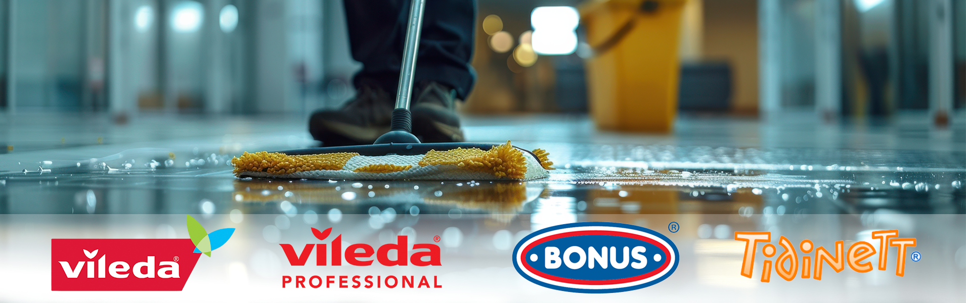 Professional cleaning tools for cleanliness and order